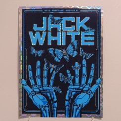 Jack White Asheville Gig Poster on Holographic Film